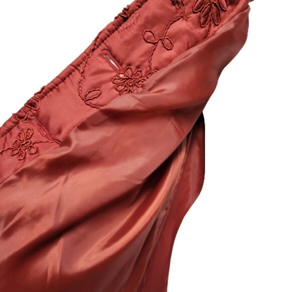 Womens Red Coat Winter Jacket Long Sleeve Red Outerwear- Size S - Picture 11 of 11